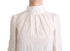 Dolce & Gabbana White Turtle Neck Blouse Shirt Silk Top